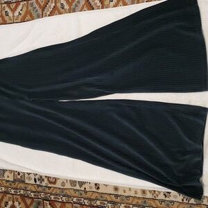 Free People Velvet Flare Pants Dark Green